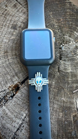 New Mexico Beam Up Me!!! Apple Watch Accessory with Kingman Turquoise