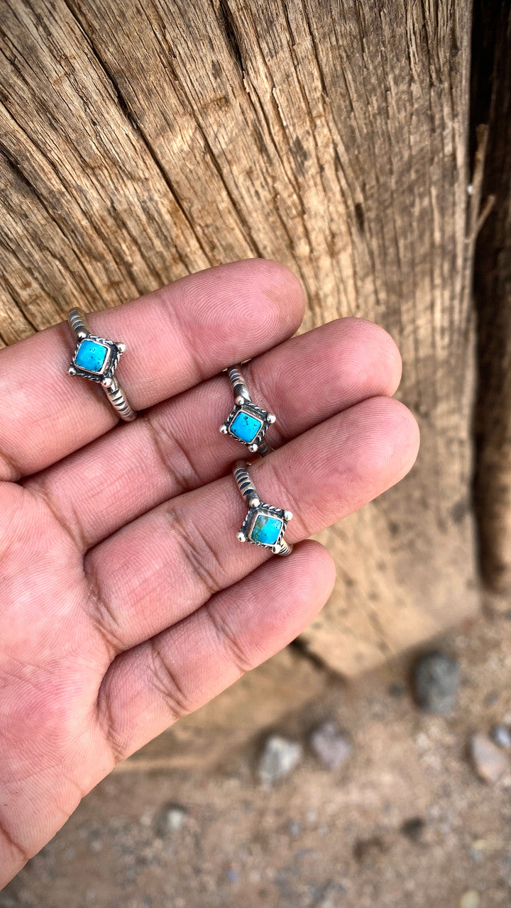 How you doin' Kingman Turquoise Diamond Stacker