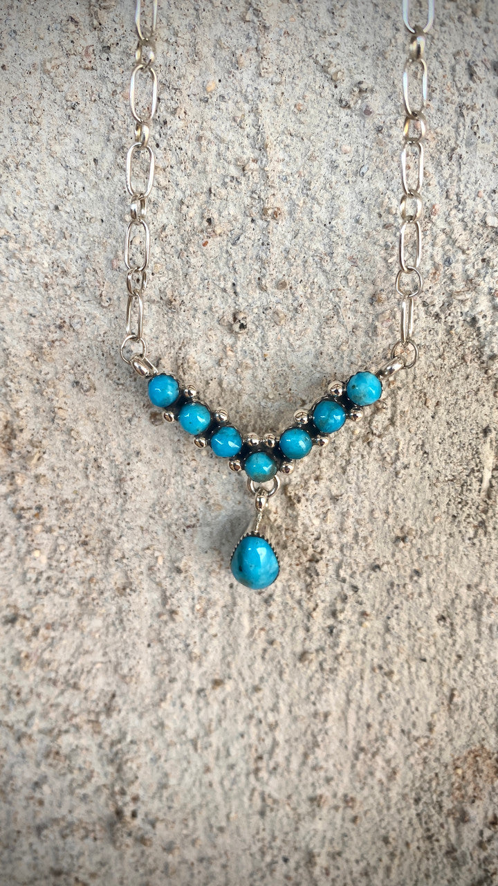 Drippin' in Turquoise Necklace