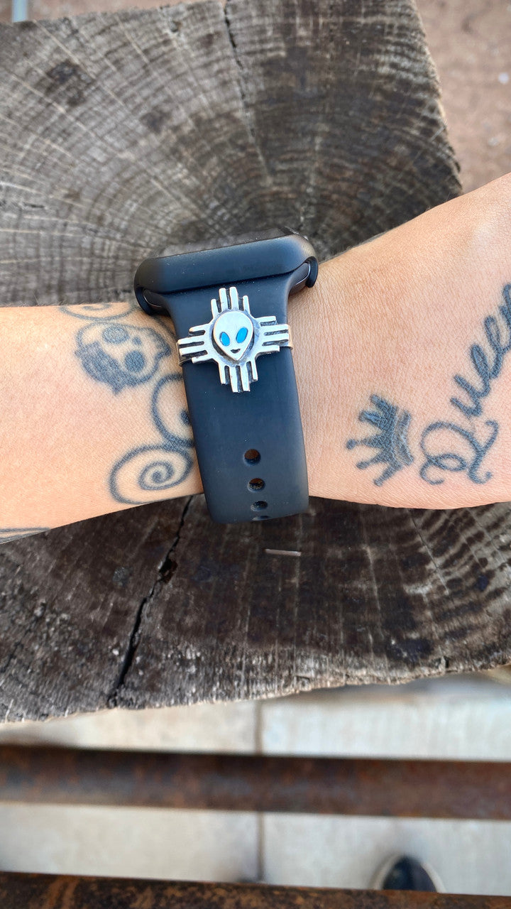 New Mexico Beam Up Me!!! Apple Watch Accessory with Kingman Turquoise