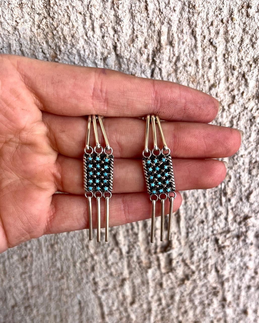 Rare Zuni Dangle Earring