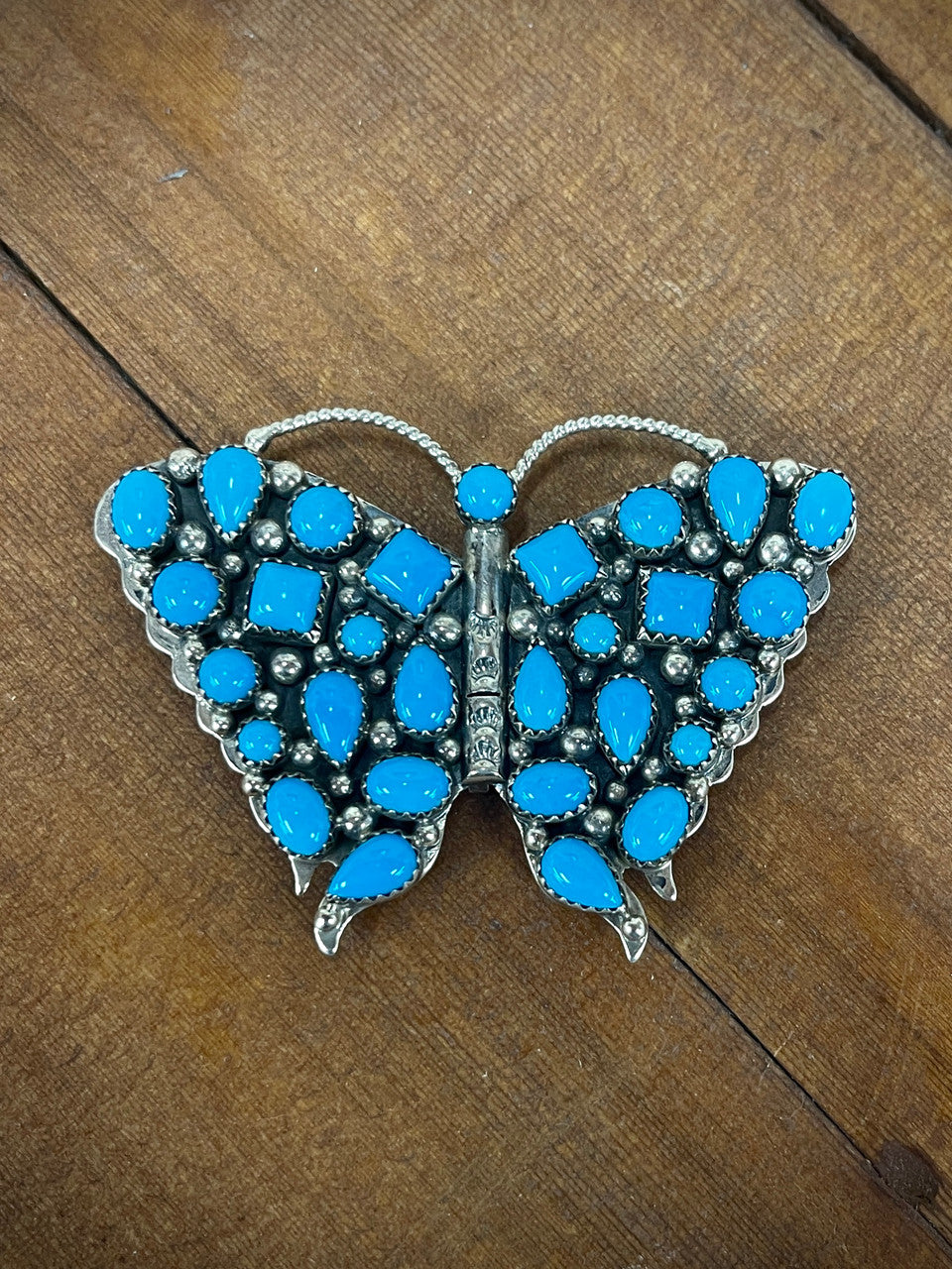 Sleeping Beauty Vintage Butterfly Pendant