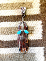 2 Stone Turquoise Pendant