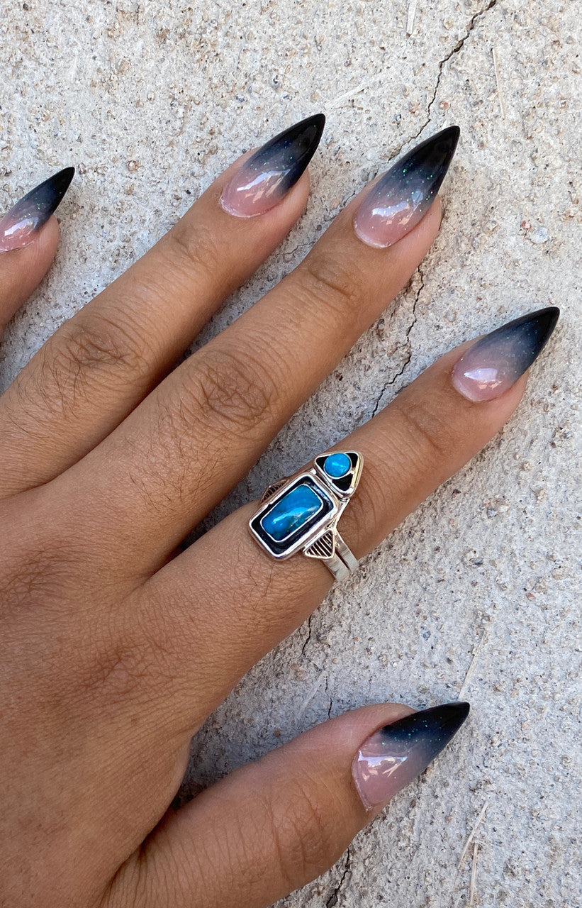 Jimson Belin's Contemporary Kingman Turquoise Set