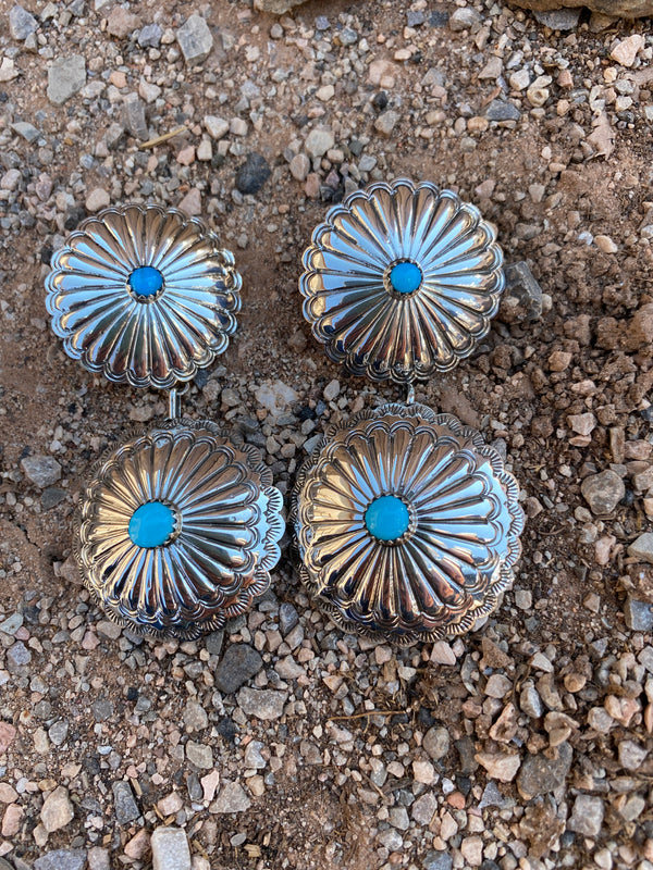 Concho Turquoise Earrings