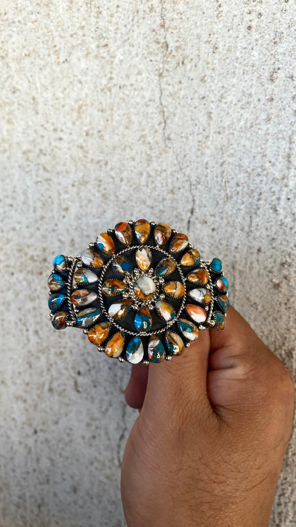 Navajo Multi-Color Cluster Cuff