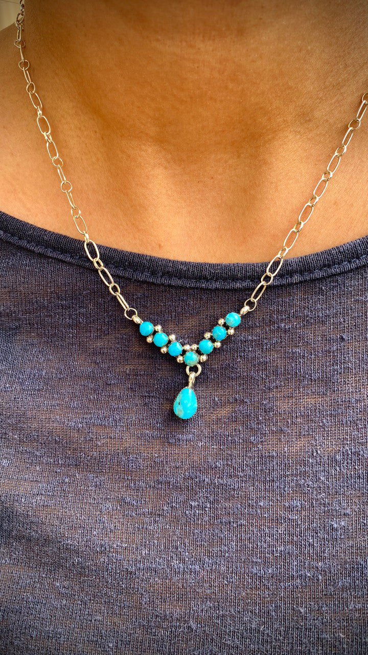 Drippin' in Turquoise Necklace