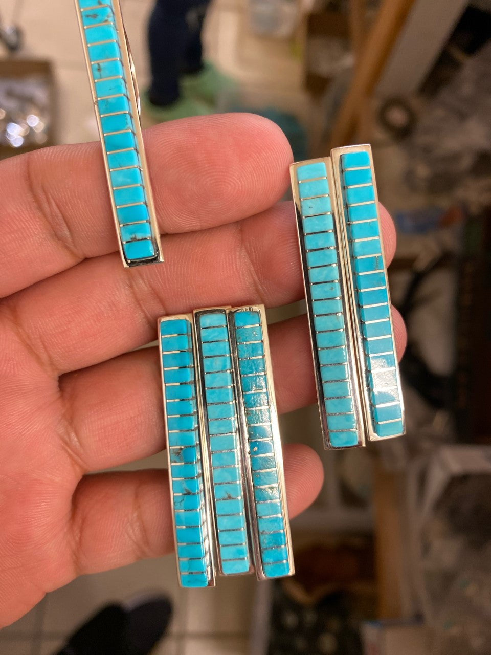 Double Shank Zuni Bar Ring