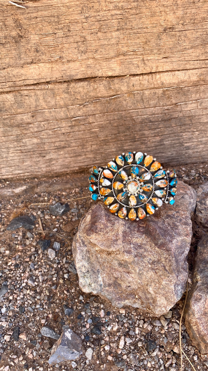 Navajo Multi-Color Cluster Cuff