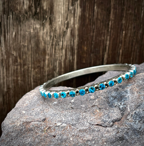 Spin Me Around Turquoise Bangle