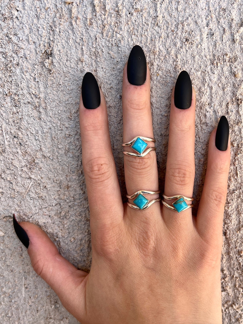 Wave Me in the Ocean Turquoise Ring