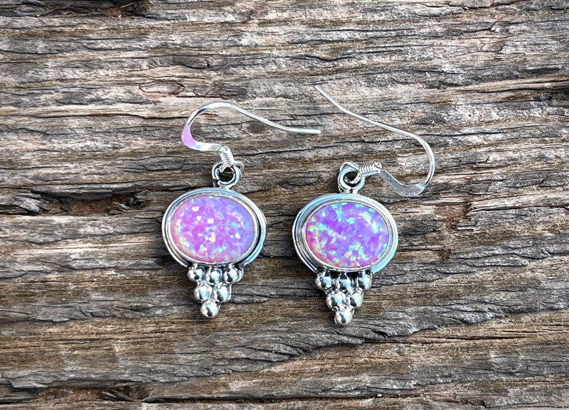Man Made Opal French Dangles