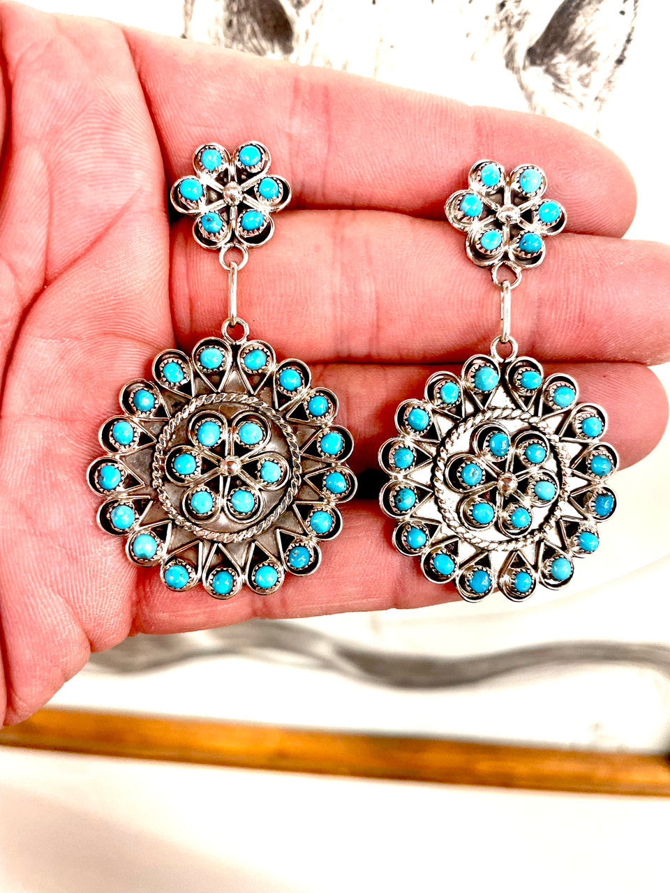 Zuni Cluster Earrings